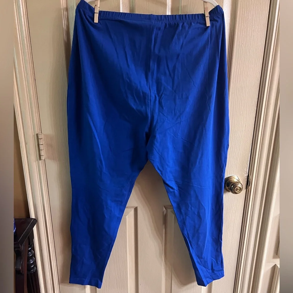 Woman Within Pants Size 1X(22/24)Color Blue.